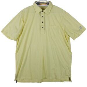 Field Day Sporting Co Mens XL Yellow Pima Cotton Blend Short Sleeve Polo Shirt